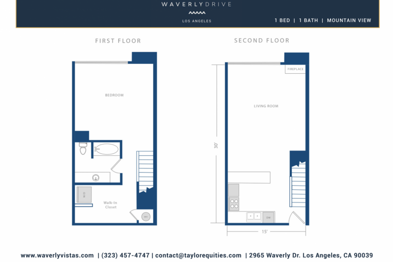 1 Bedroom 1 Bath Floorplan Lakeview